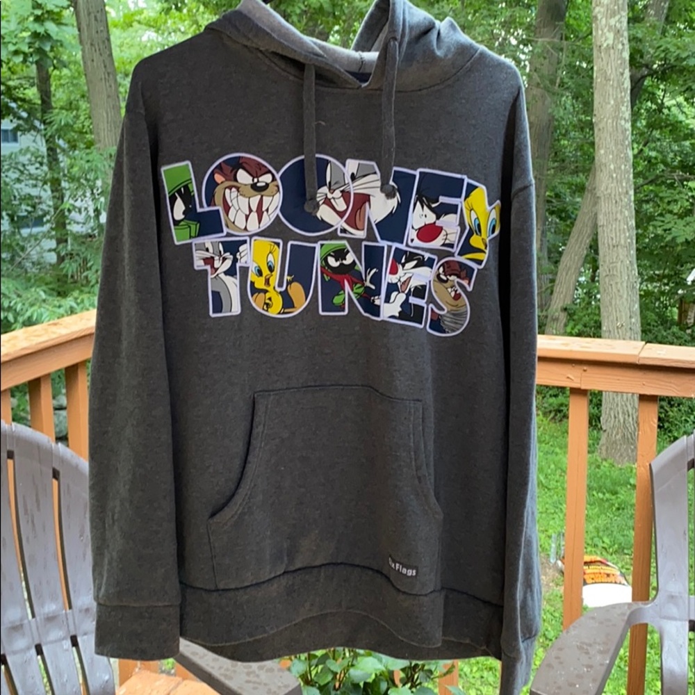 Looney tunes six flags sweatshirt